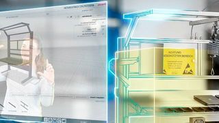 Im  item  Arbeitsplatz-Konfigurator  werden  ESD-Arbeitstische  direkt  im  Browser  und per Drag-and-Drop geplant. (item)