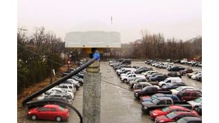 Der Parkplatz eines Supermarktes in Boston, auf dem die Messungen vorgenommen wurden. (Bild: © MassDot/NGS/CORS)