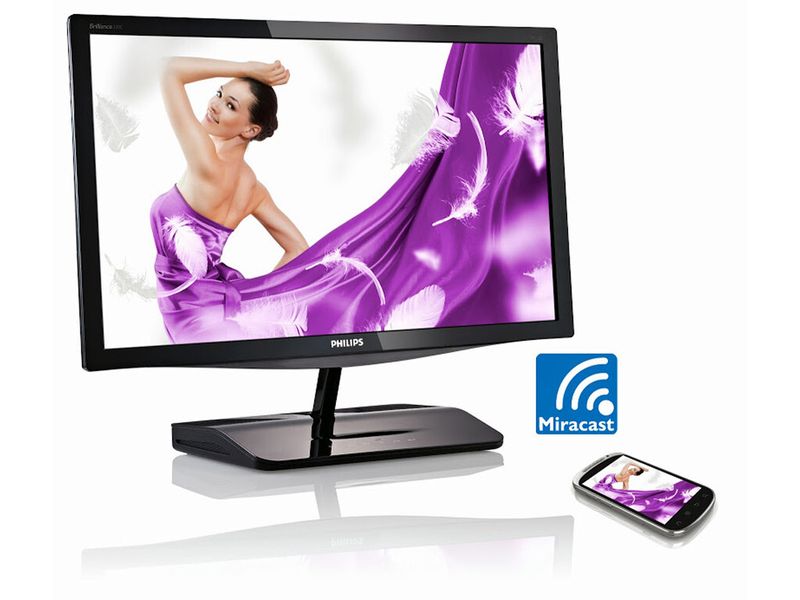 Im Unterschied zu MHL (Mobile High-Definition Link) erfolgt der Transfer der Bilddaten bei Miracast ohne Kabel. (Bild: MMD/Philips)