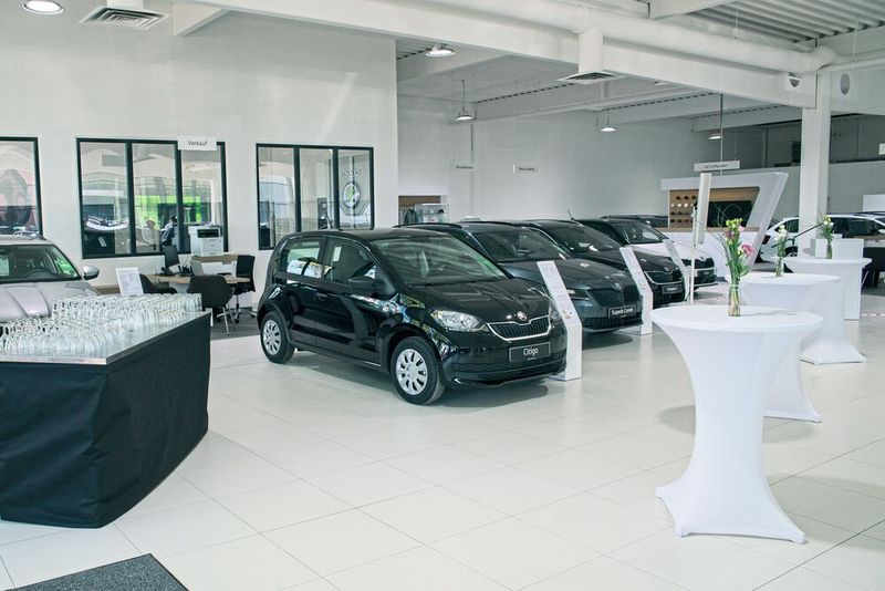 Vor der Eröffnung führten die Citigo-Modelle eher ein Schattendasein. (Bild: Autohaus Ebert)