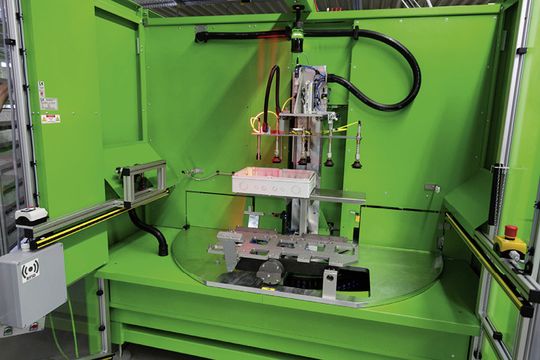 Es ging darum, eine Bestandsmaschine direkt mit dem ERP zu verbinden und den Prozess so zu steuern, dass Rüstzeiten signifikant reduziert werden.(Quelle:  Spelsberg)