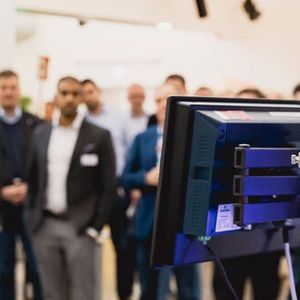 Konkrete Technologien in der Austellung.(Bild:  Stefan Bausewein)