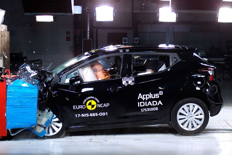 Besser als der Swift machte der Nissan Micra seine Sache. Für ihn gab es fünf Sterne, allerdings nur ... (Euro NCAP)