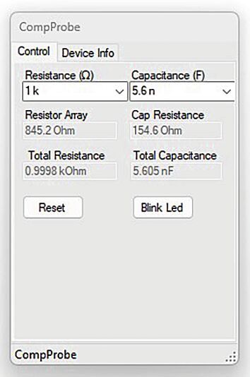 Figure 3: Selection of compensation components via a graphical user interface.(Image: ADI)