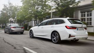 Der BMW-330E-Kombi war einer der drei getesteten Plug-in-Hybride. (Bild: Wilfried Wulff/BMW)