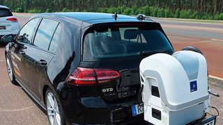 Continental stellte auf seinem Techniktag einige Neuentwicklungen vor, die es auch auf der IAA zu sehen gibt. Darunter das Konzeptfahrzeug „Super Clean Electrified Diesel“. (Jan Rosenow)