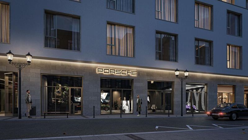 Bauschatz & Gerstenmaier eröffnet das erste „Porsche Studio“ in Deutschland.(Bild:  DK Architekten)