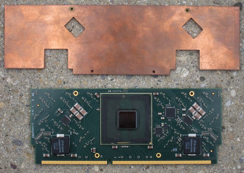 Einer der Heißwasser-gekühlten Microserver-Platinen von IBM Research (IBM Research)