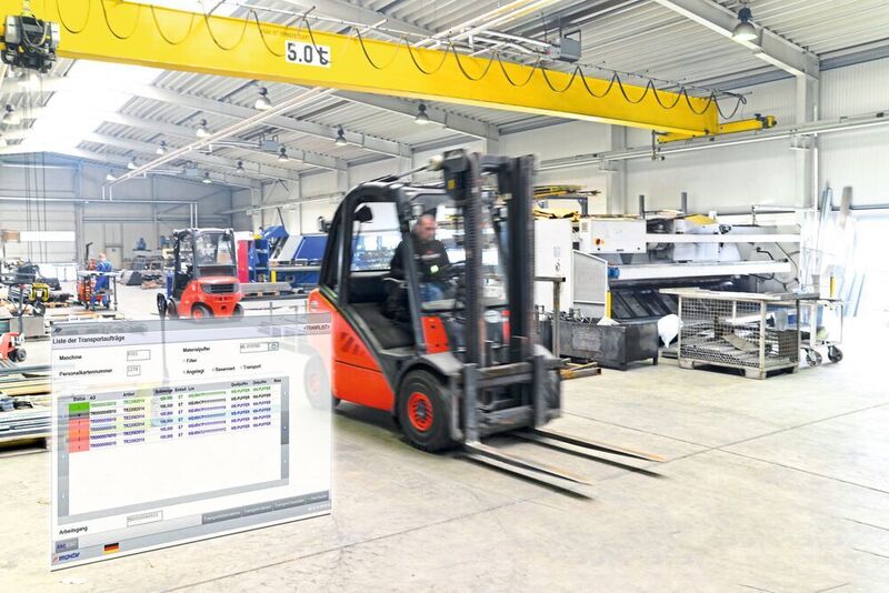 Die Vernetzung von Produktion und Logistik sorgt für mehr Effizienz im Fertigungsalltag. (©industrieblick - stock.adobe.com/Screenshot MPDV)