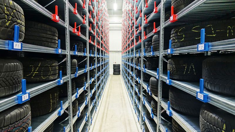 Das Reifenlager hat Kapazitäten für 700 Radsätze. (Bild: Schreiner/»kfz-betrieb«)