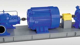 In den Antriebssystemen von Pumpenanlagen ermöglicht der neue FHHS-Gehäusefreilauf von Ringspann das bedarfsgerechte Ein- und Auskuppeln von Startermotoren. (Bild: Ringspann)