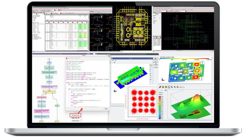 Keysight ADS 2027 verbindet HF-Designwerkzeuge mit KI-Agenten, die Entwürfe automatisieren und Simulationsergebnisse prüfen.(Bild:  Keysight Technologies)