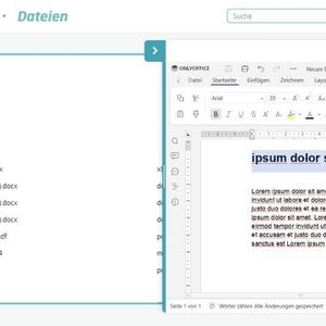 „MIT Office“ ermöglicht das Erstellen, gemeinsame Bearbeitung und das Teilen von Texten, Tabellen und Präsentationen direkt in der Cloud. Die Anwendung ist DSGVO-konform und Microsoft-kompatibel sowie ohne Installation direkt nutzbar.(Bild:  Mitteldeutsche IT GmbH)