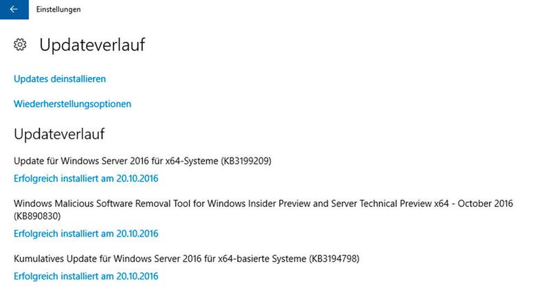 Windows Server 2016 erfordert einige Updates nach der Installation. Diese können die Internet-Leitung und das Netzwerk beeinträchtigen. (Microsoft/ Thomas Joos)