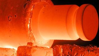 Im Projekt Z-Ultra wurde ein 12-Tonnen-Schmiedestück als Demonstrator hergestellt. (Saarstahl)