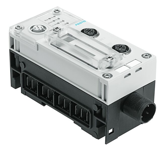 In die Zukunft weist der jetzt für die Automatisierungsplattform CPX verfügbare Sercos-III-Feldbusknoten(CPX-FB39). (Festo)