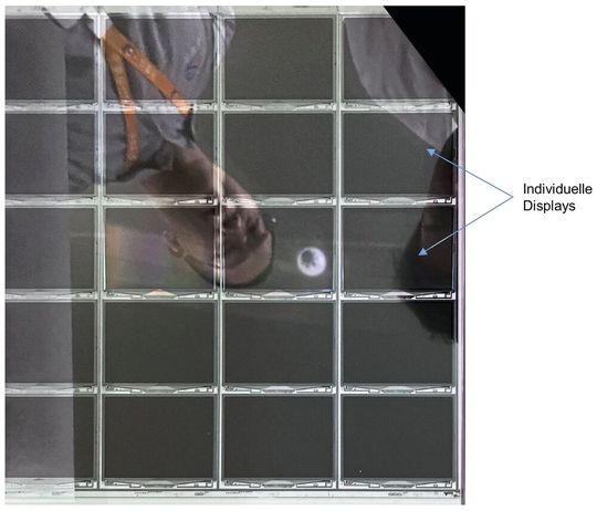 Bild 1: Das Mutterglas und daraus entstandene einzelne Displays. (Bild:  Sitronix Technology Corporation)