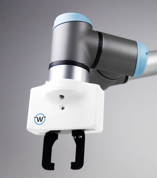 Kompakt und leistungsfähig hat Weiss Robotics den neuen MRK-Greifer WSG 25-CR konzipiert. (Bild: Weiss Robotics)