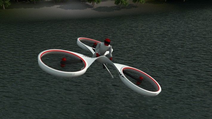 Zukunftsvision eines Personal Tricopters als Weiterentwicklung von 