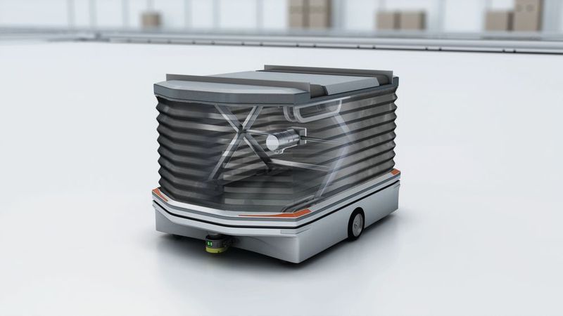 Die Radantriebe aber auch Antriebe für Hubvorrichtungen und für Einrichtungen zur Ladungssicherung müssen besondere Anforderungen erfüllen. (EBM Papst)