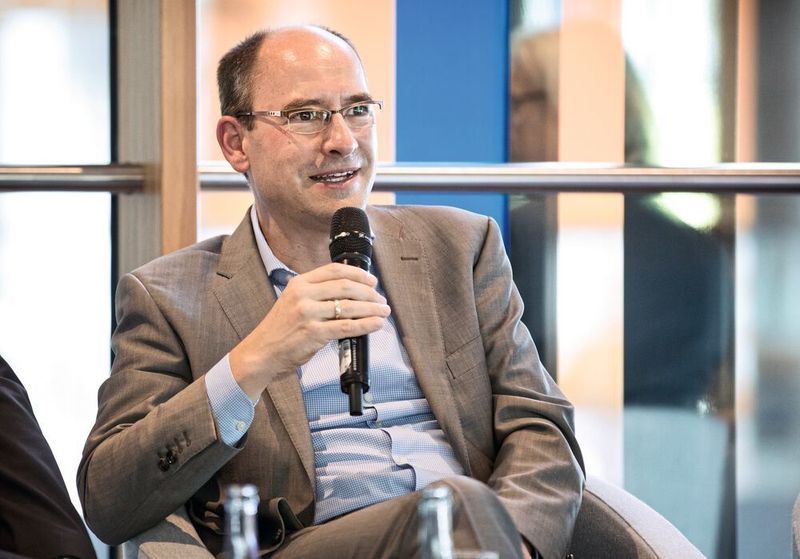 Christoph Brüntrup, Geschäftsführer der GS Group: „Junge Leute erwarten heute ein digitalisiertes Arbeitsumfeld.“ (Messe Stuttgart)
