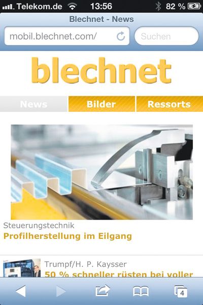 Auch die Welt der Blechverabeitung ist mobil. Für Nutzer gibt es immer mehr branchenspezifische Apps, die im beruflichen Alltag zum kleinen Helfer werden. Das Magazin Blechnet ist mit von der Partie. Einen kleinen Querschnitt bietet dieser Beitrag. (Bild: Kuhn)