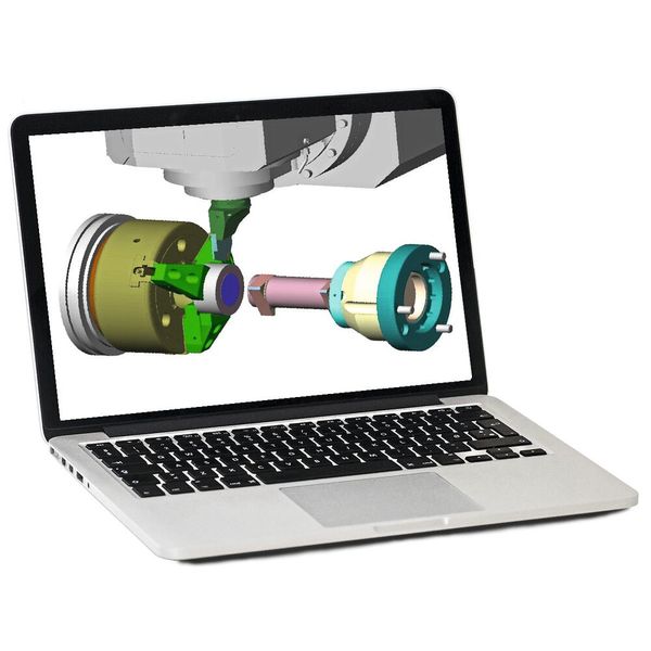 Die Verifikation erfolgt auf drei Ebenen: Kollisions- und Bewegungsprüfung des realen NC-Codes, Abgleich des virtuellen Fertigteils mit der Sollgeometrie sowie Analyse und Optimierung der Bearbeitungsparameter auf Basis realer Maschinendaten. (Bild: Hexagon)