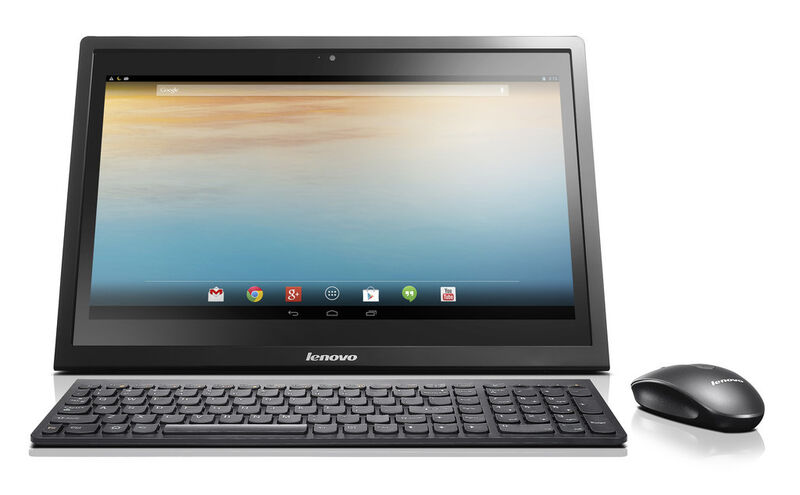 Der All-in-One-Desktop N308 basiert auf dem Android-Betriebssystem Jelly Bean (4.2.). Er soll für 399 Euro (UVP) in den Farben schwarz und weiß erhältlich sein. (Bild: Lenovo)