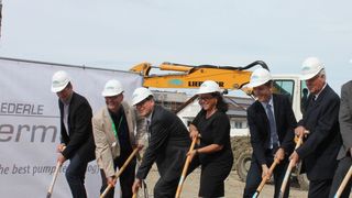 Spatenstich in Gundelfingen (Bild: Hermetic Pumpen)