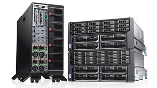 Für den Einsatz in KMU und Zweigniederlassungen großer Unternehmen hat Dell den Poweredge VRTX mit einem kompakten Towergehäuse versehen. (Bild: Dell)