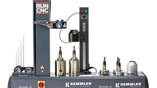 The new Kemmler KSG600 conveniently houses inductive heating and air cooling in one highly controllable workstation.  (Source: Kemmler)