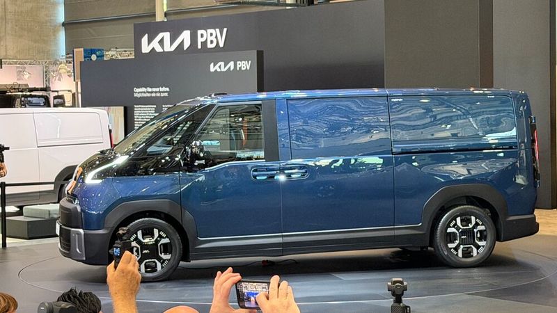 Mit dem PV7 erweitert Kia im kommenden Jahr sein Angebot an rein elektrischen Nutzfahrzeugen. (Bild: Wehner – VCG)