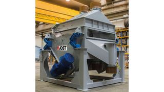 Trenntisch zur Altreifenaufbereitung Typ LUS. (Bild: Jöst)