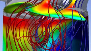 Anwendungsumfang erweitert: Die CFD-Software Fluent modelliert auch innermotorische Verbrennungsabläufe, Aeroakustik, Turbomaschinen und Mehrphasensysteme. (Bild: Ansys)