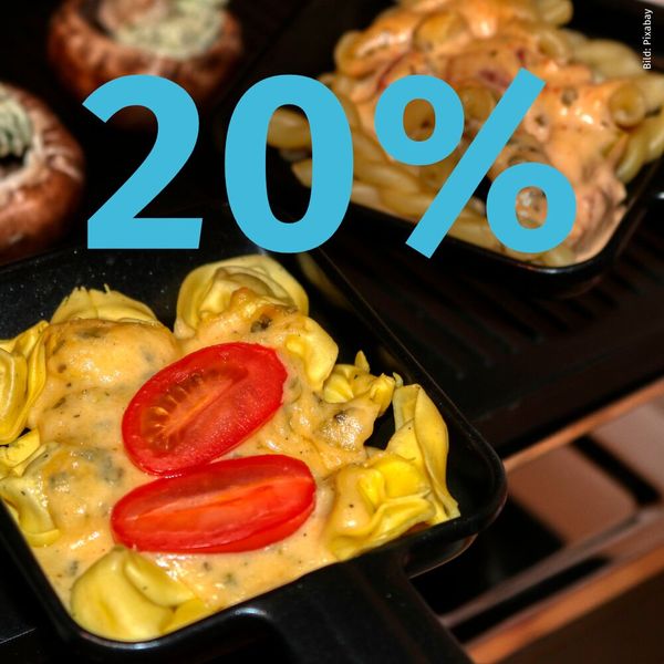 Rang 9: Jeder Fünfte isst in der Weihnachtszeit Raclette. (Bild: frei lizenziert)