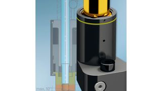 Die Gasdruckfeder-Abstreifeinheit ist so ausgelegt, dass sie universell auf den Stempelhalteplatten Light Duty und Heavy Duty von Strack Norma eingesetzt und als Aufnahme für Stempel nach ISO 8020 genutzt werden kann. (Bild: Strack Norma)