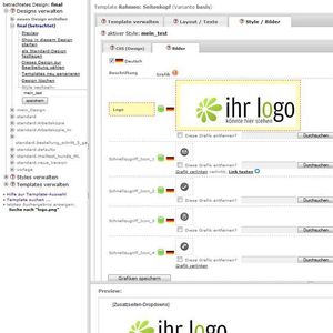 CosmoShop 10.6: In der Template-Verwaltung lässt sich das Design individuell anpassen.