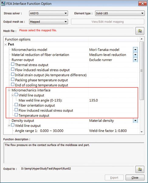 Displayed is the improved integration of Micromechanics Interface with the FEA software for advanced structural assessments to prevent inconsistent model mapping problems. (Source: Simpatec)