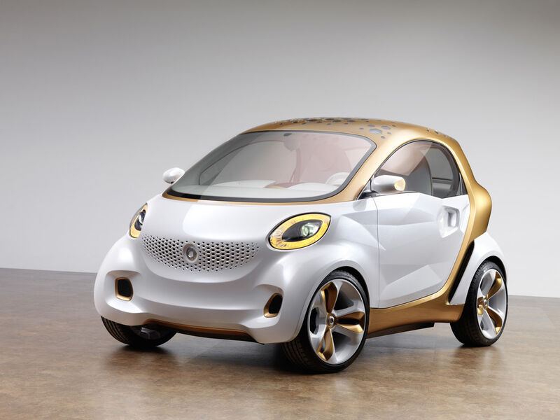 BASF invests in battery technology for projects like the concept car smart forvision.  (Picture: BASF)