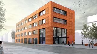1 Eröffnet im Januar 2022 in Göttingen: Die Life Science Factory im Sartorius Quartier bietet flexible Labore und Communityflächen und übernimmt zahlreiche organisatorische und administrative Funktionen für Forscher und Gründer. (Bild: Holzer Kobler Architekturen)