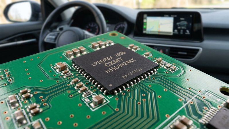 Der Speicherhersteller CXMT hat einen äußerst erfolgreichen Börsengang hingelegt. Unter anderem gehören einige Autohersteller zu den Investoren.(Bild:  KI-generiert)