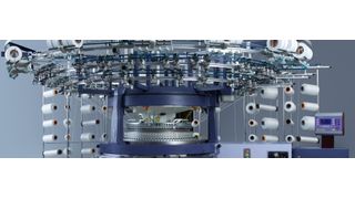 Eine Rundstrickmaschine des Unternehmens Terrot. Die Kunden des Maschinenhersteller fordern Industrie-4.0-Anwendungen. (Terrot)