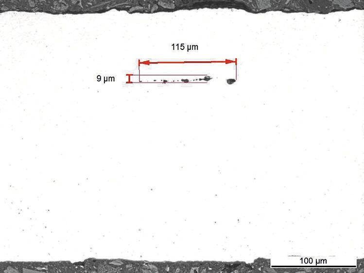 1. Schliff-Fehler. (Bild: IMS)