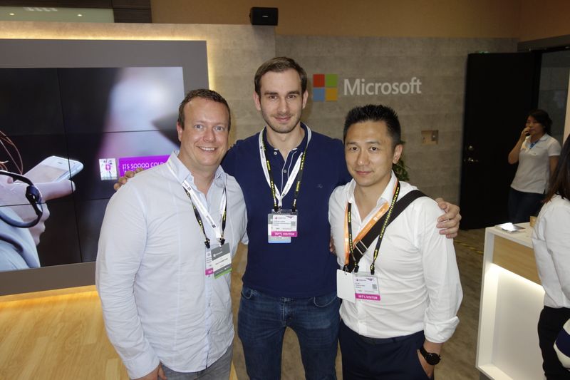 (v. l.) Ralf Schweitzer, GSD, Thorsten Thomas, Microsoft, und Ran Wei, Trekstor. (Bild: IT-BUSINESS)