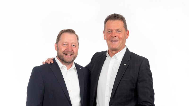 Die neue Doppelspitze im Vertrieb bei Hankook Deutschland: Claus Gömmel (l.) und Manfred Zoni(Bild:  Hankook)