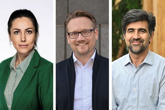 von links: Shaghayegh Naghdi (TU Wien), Dominik Eder (TU Wien), Hossein Kazemian (UNBC)(Bild:  TU Wien)