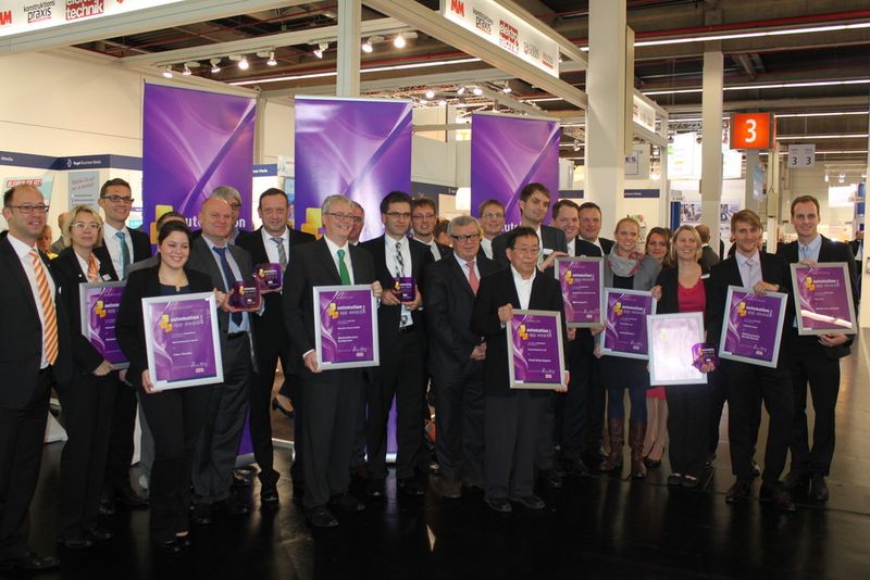 Strahlende Gesichter bei allen Gewinnern des Automation App Award 2014. (Bild: VBM)