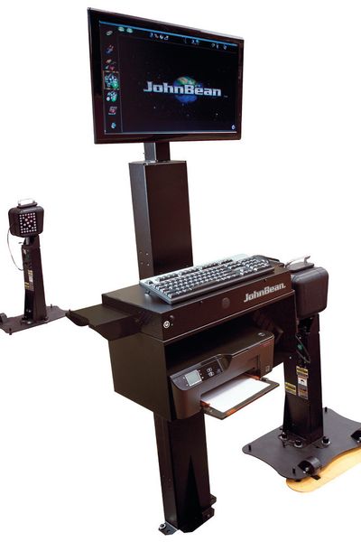 Moderne Audit-Achsmeßgeräte ermöglichen eine Spurüberprüfung in etwa einer Minute. (Foto: Snap-On-Equipment)