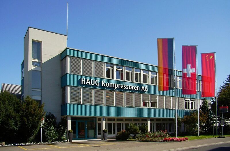 Haug Kompressoren AG mit Sitz in St. Gallen (Bild: Haug Kompressoren)