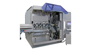 Mit der  Windemaschine FSE 93 von Wafios kann die Reiber GmbH Federn aus bis zu 12 mm dickem Draht mit komplexer Federgeometrie und engen Wickelverhältnissen bei hoher Wiederholgenauigkeit produzieren. (Wafios)